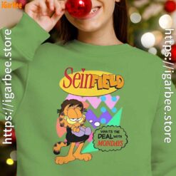 garfield seinfeld green girl sweatshirt