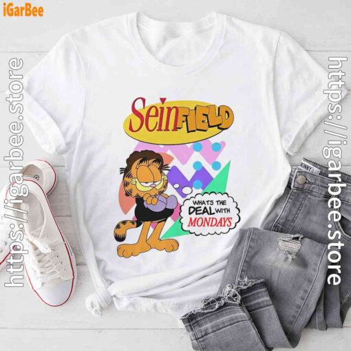 garfield seinfeld white tee shirt