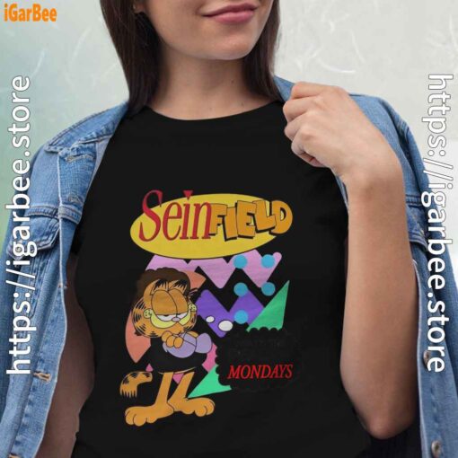 garfield seinfeld women black shirt