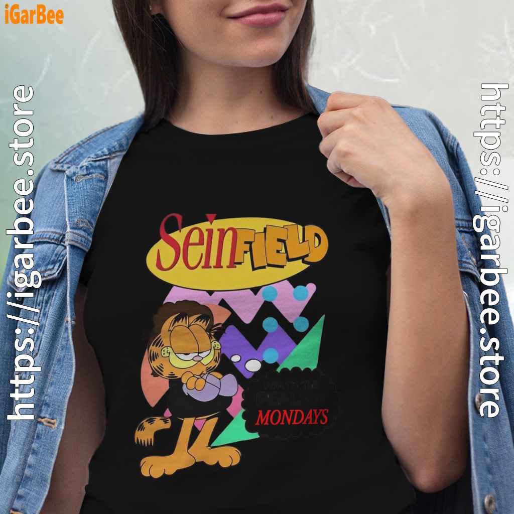 garfield seinfeld women black shirt garfield seinfeld women black shirt