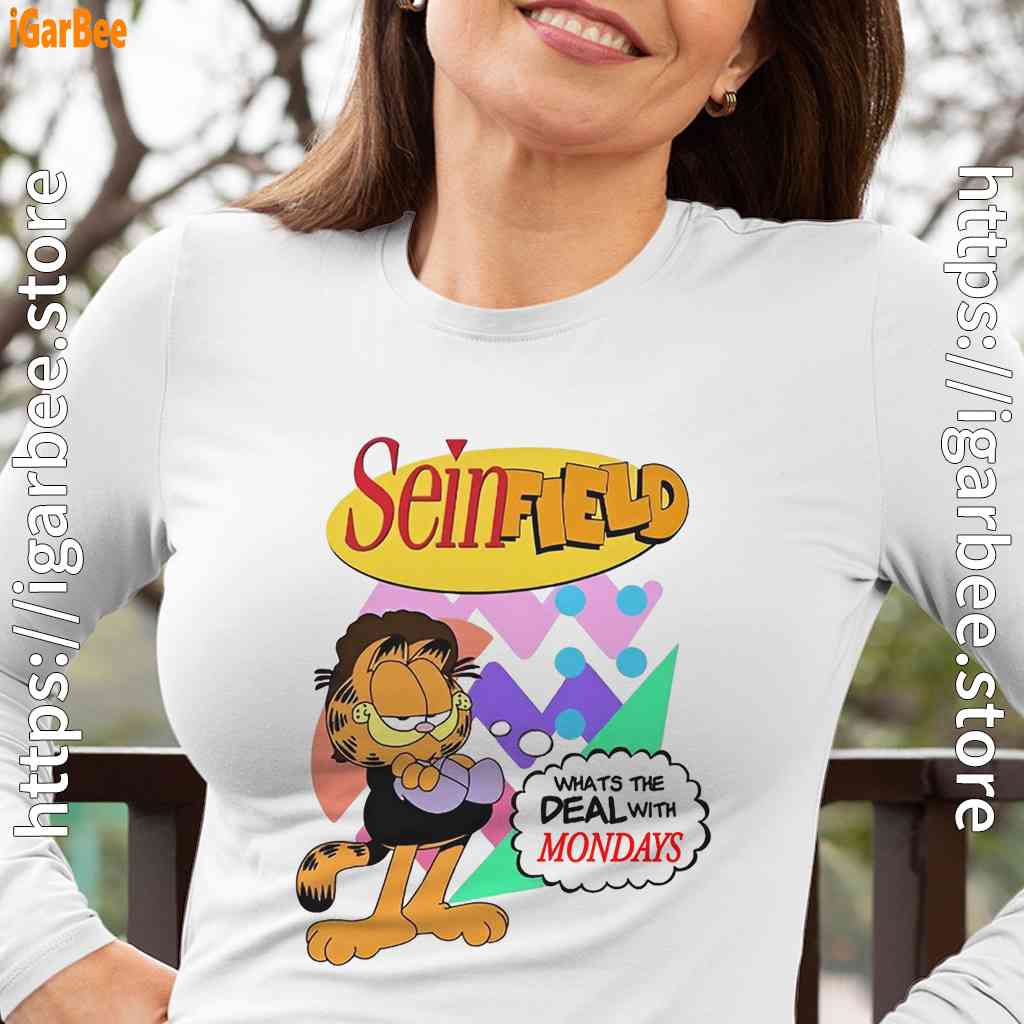 garfield seinfeld women white long sleeve garfield seinfeld women white long sleeve