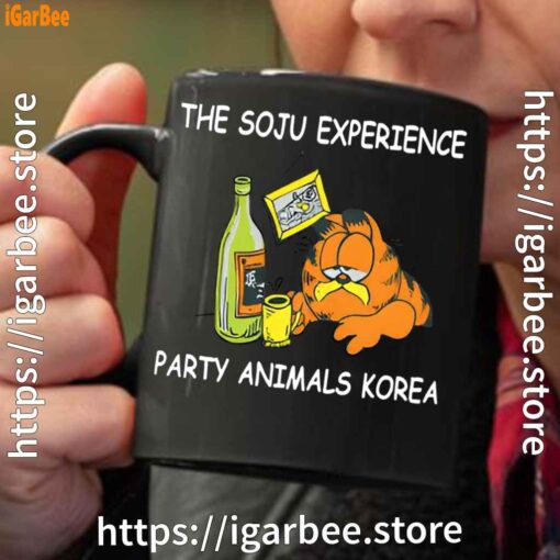 garfield soju black coffee mug