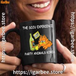 garfield soju black mug