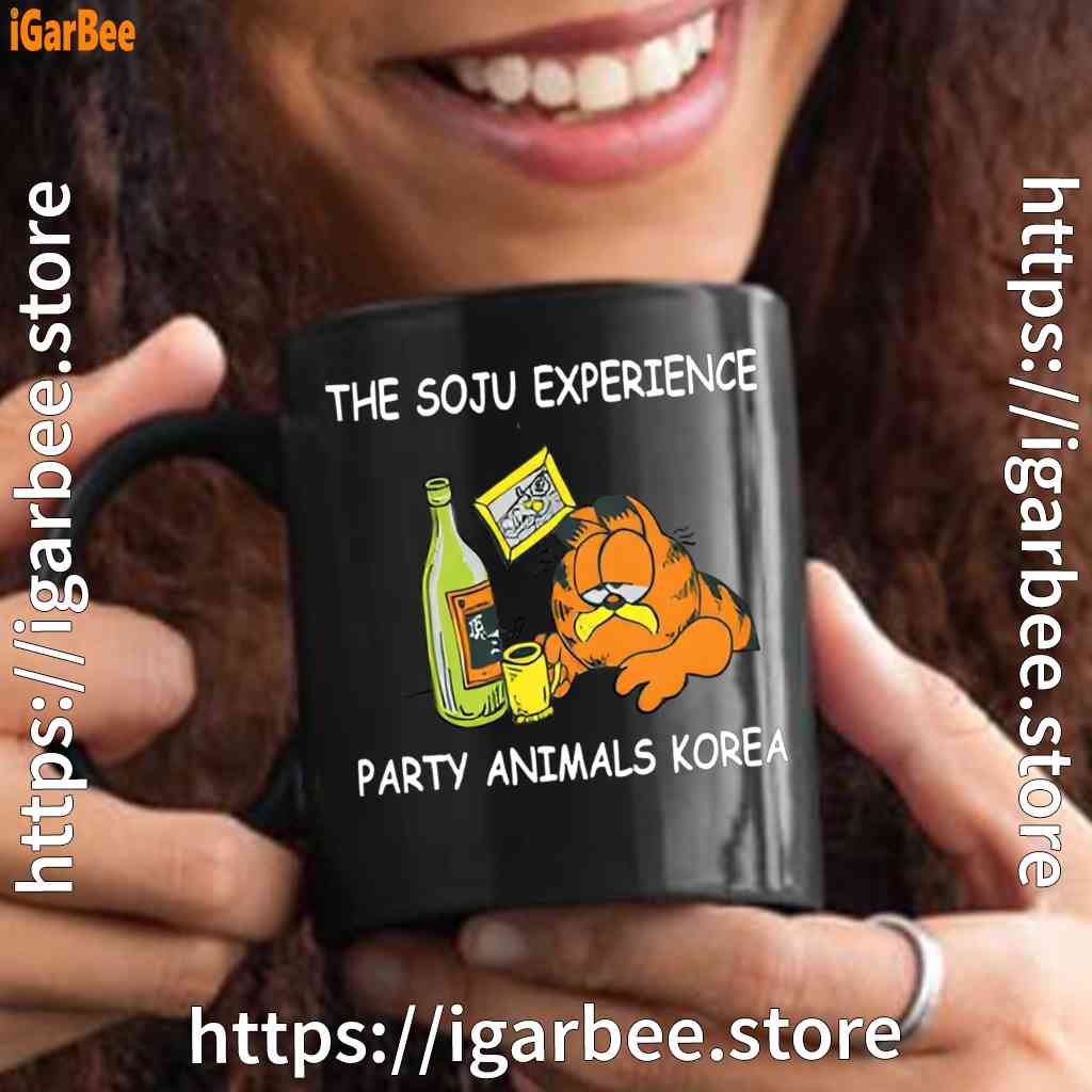 garfield soju black mug garfield soju black mug