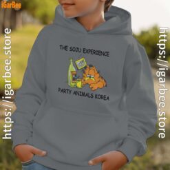 garfield soju gray hoodie kids