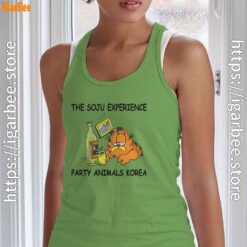 garfield soju green tank top women