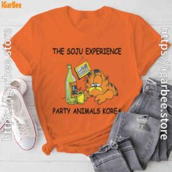 garfield soju orange tee shirt