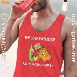 garfield soju red tank tops for men