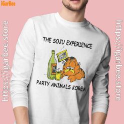 garfield soju white long sleeve with man