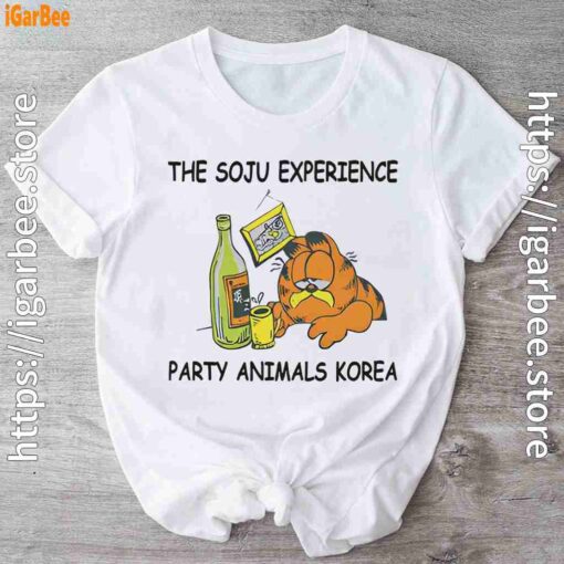 garfield soju white t shirt