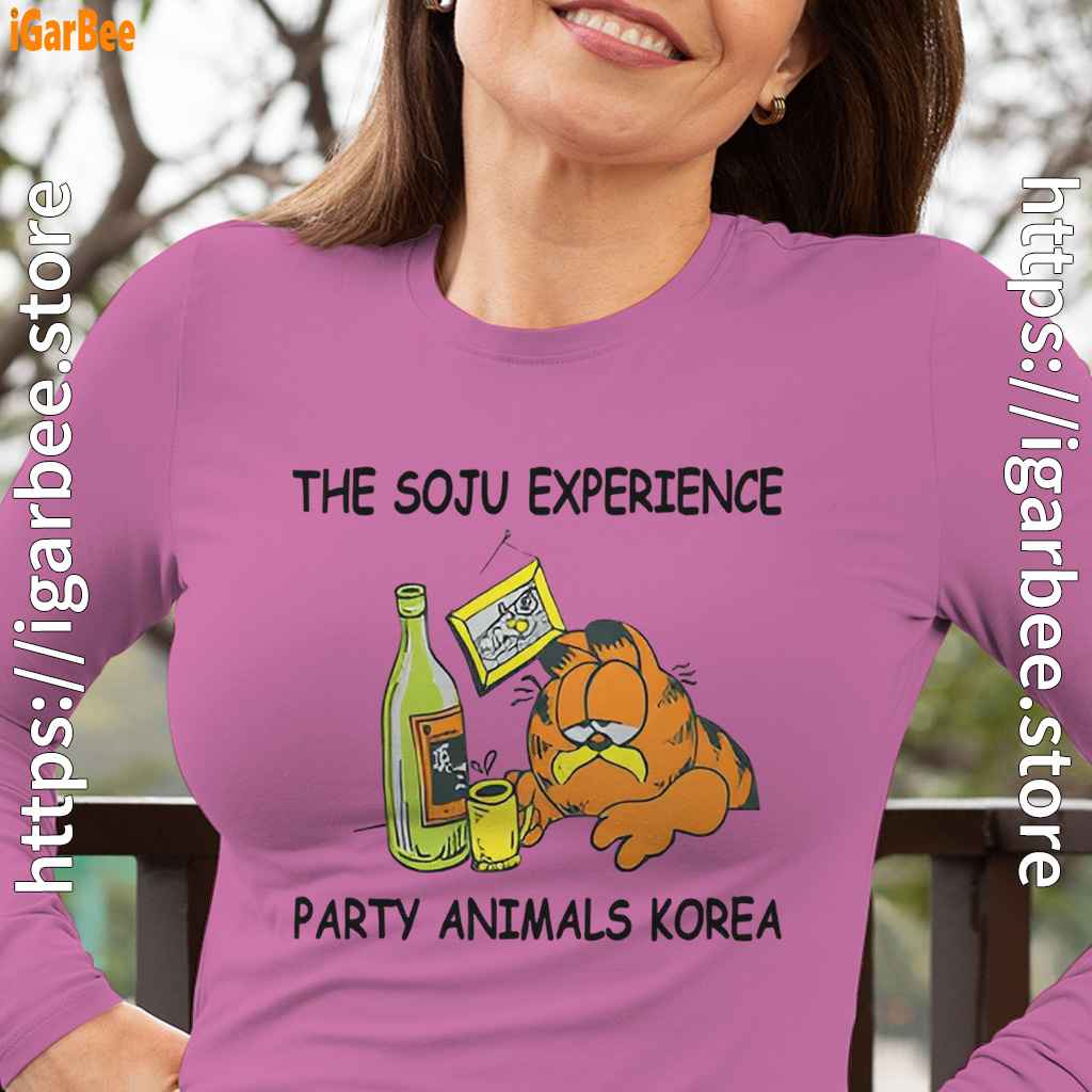 garfield soju womens pink long sleeve garfield soju womens pink long sleeve