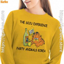 garfield soju yellow sweatshirt for women