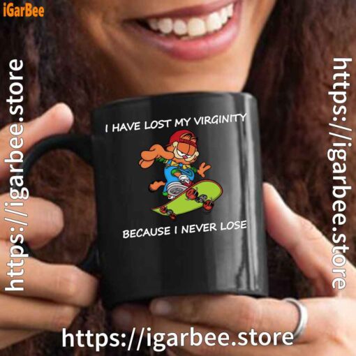 garfield virginity black mug