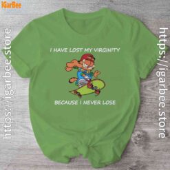 garfield virginity green shirt