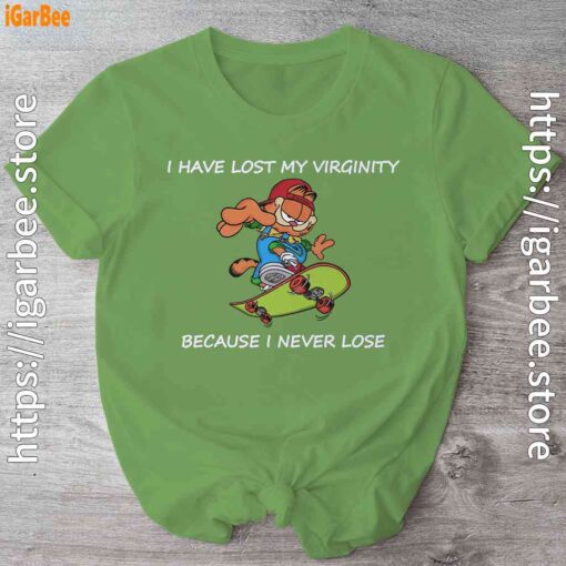 garfield virginity green shirt