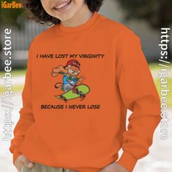 garfield virginity orange boy sweatshirts