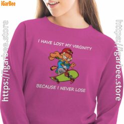 garfield virginity pink women sweatshirt
