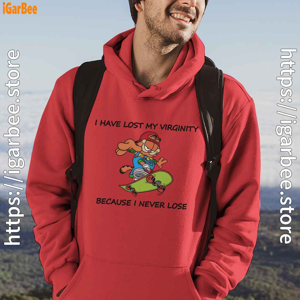 garfield virginity red men hoodie garfield virginity red men hoodie