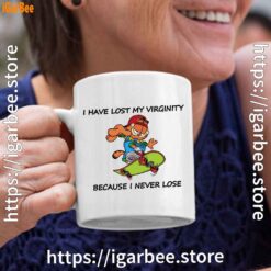 garfield virginity white coffee mug