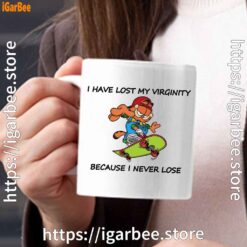 garfield virginity white mug