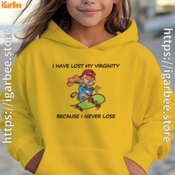 garfield virginity yellow hoodie for kid girl