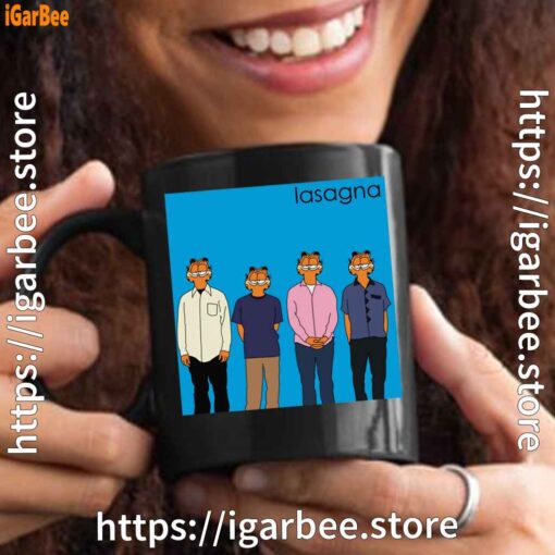 garfield weezer black mug
