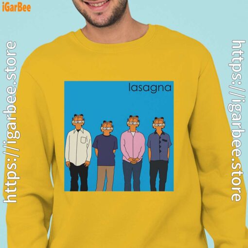garfield weezer man with yellow sweatshirt