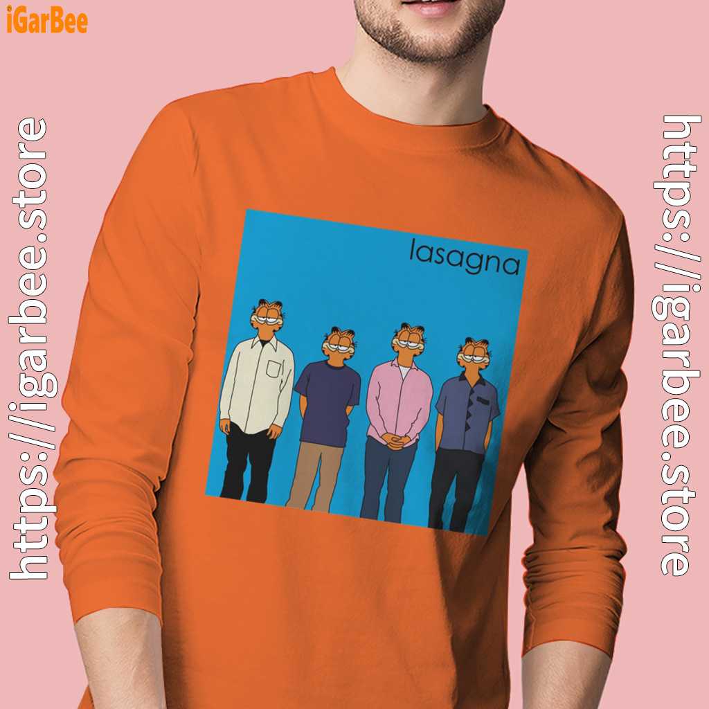 garfield weezer orange long sleeve for men garfield weezer orange long sleeve for men