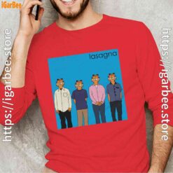 garfield weezer red long sleeve for man