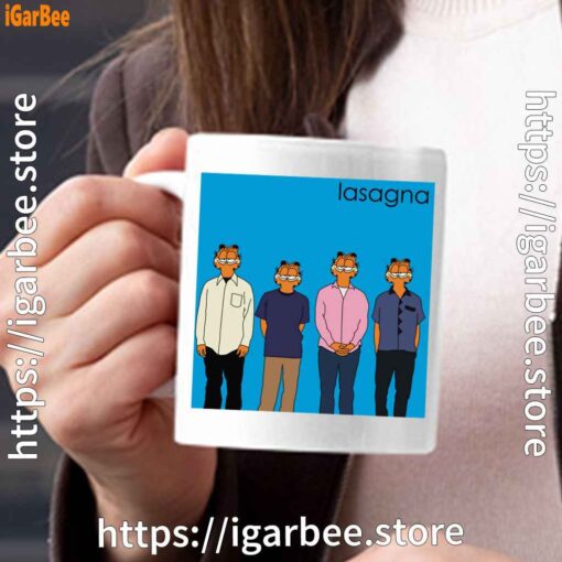 garfield weezer white mug