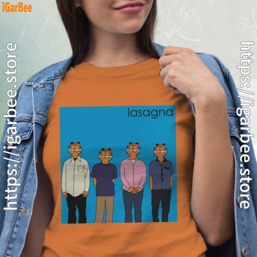 garfield weezer women orange t shirt