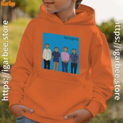 garfield weezer youth boy orange hoodie