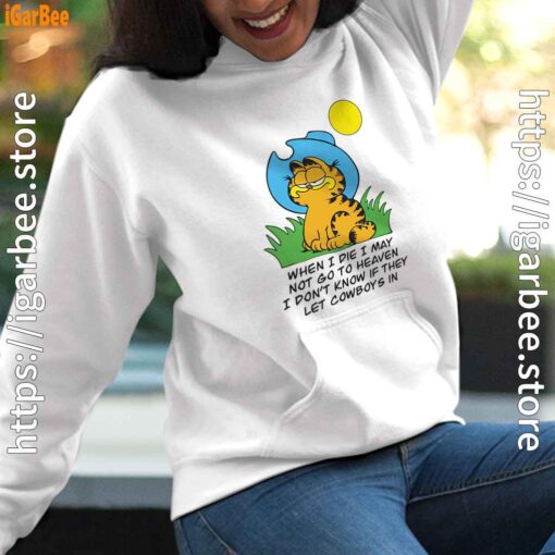 garfield when die female white women hoodie