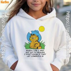 garfield when die girl hoodie white
