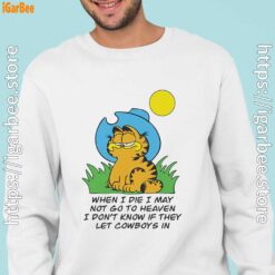 garfield when die men with white sweatshirt