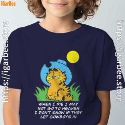 garfield when die navy boy's t shirt
