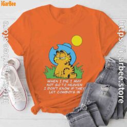 garfield when die orange tee shirt