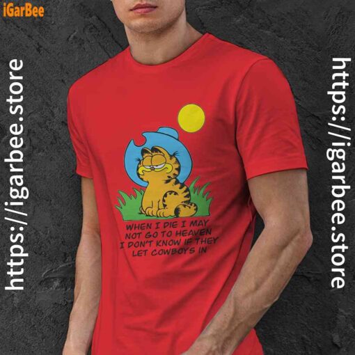 garfield when die red men shirt