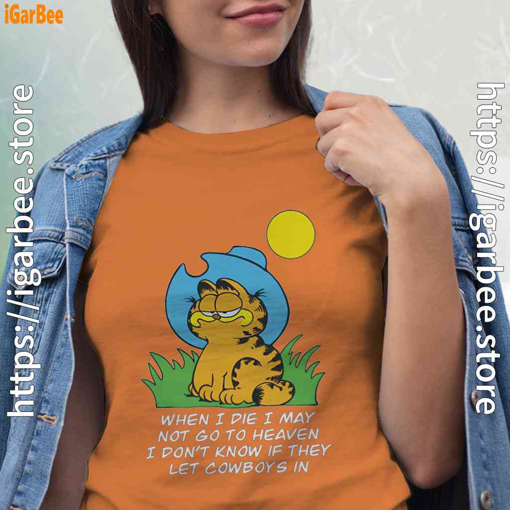 garfield when die women orange t shirt garfield when die women orange t shirt