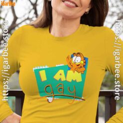 gay garfield long sleeve yellow women