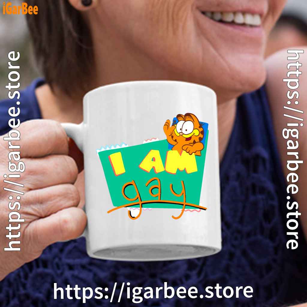 gay garfield white coffee mug gay garfield white coffee mug