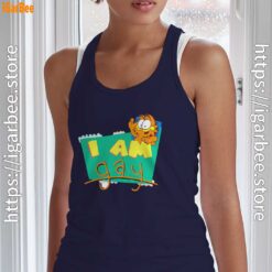 gay garfield women's navy tank top