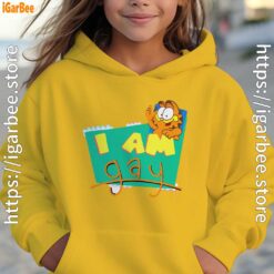 gay garfield yellow hoodie for kid girl
