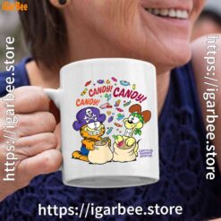 halloween garfield eat candy it’s lifestyle white coffee mug 11oz