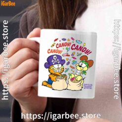 halloween garfield eat candy it’s lifestyle white mug 15oz