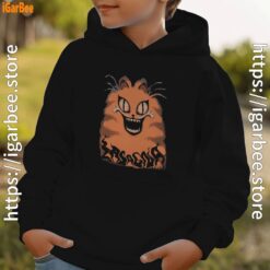 hausu garfield black hoodie for kid boy