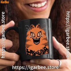 hausu garfield black mug