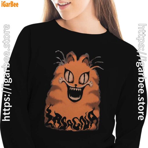 hausu garfield black women sweatshirts