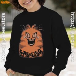 hausu garfield boy with black sweatshirt