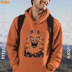 hausu garfield orange men hoodie